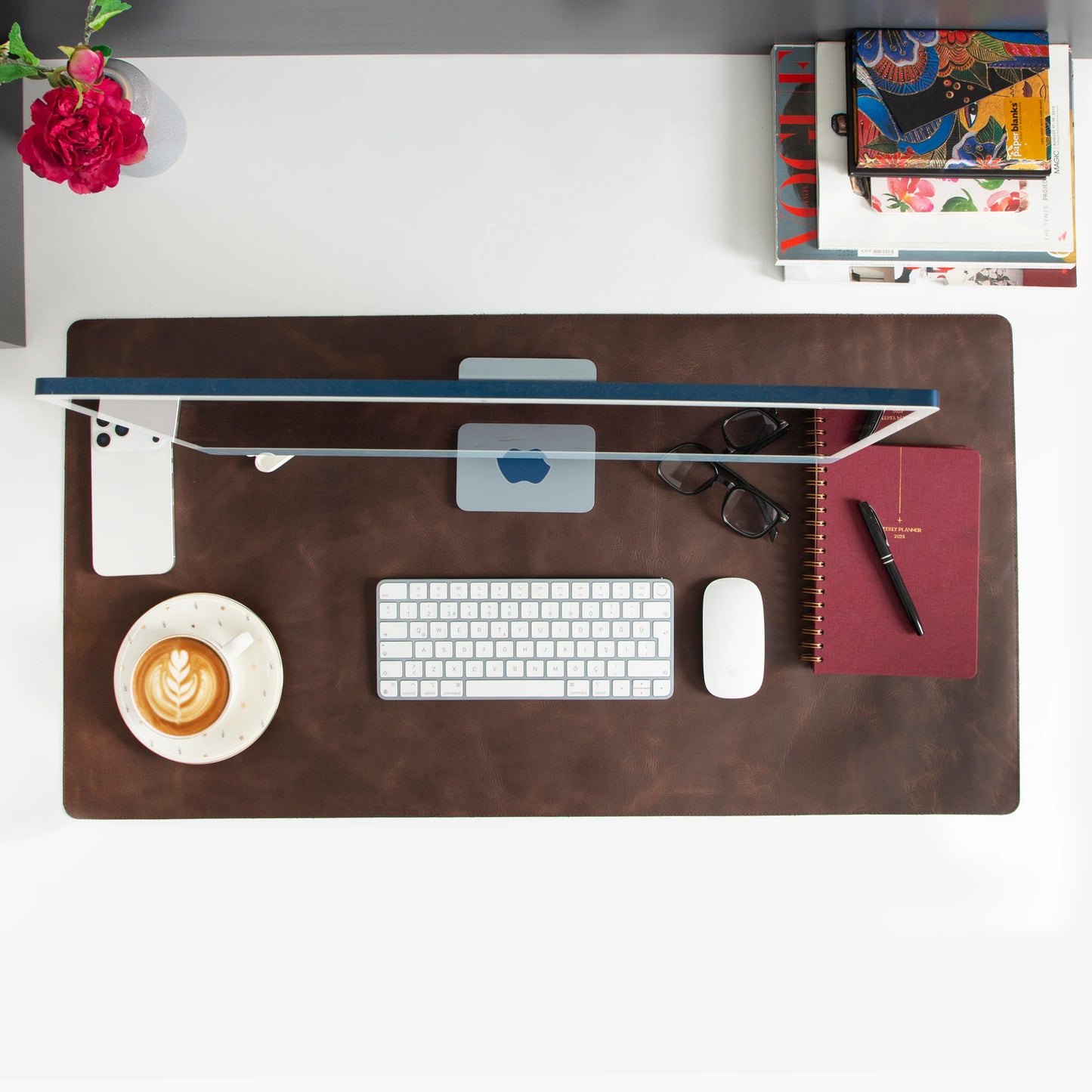 Single Layer Leather Desk Mat Large Size