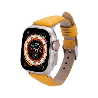Leather Apple Watch Bands - Clasic Slim Style BRN7