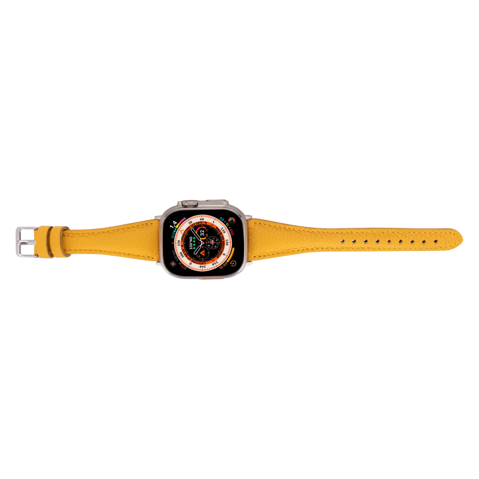 Leather Apple Watch Bands - Clasic Slim Style BRN7