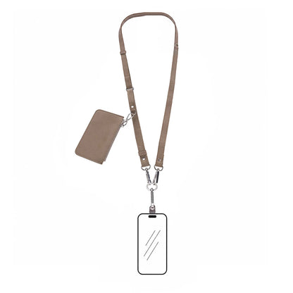 Flex Go Pu Leather Phone Strap & Wallet Set – Clip On Flex