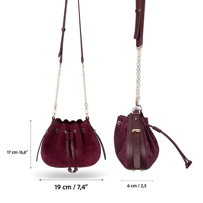 Valentina Women's Suede Leather Bag