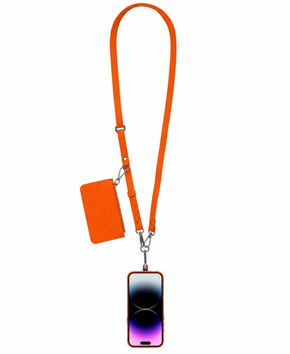 Flex Go Pu Leather Phone Strap & Wallet Set – Clip On Flex