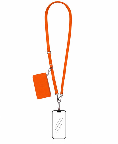 Flex Go Pu Leather Phone Strap & Wallet Set – Clip On Flex