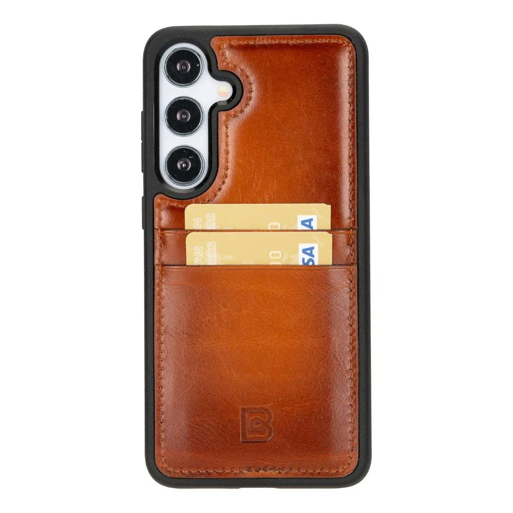 Flex Cover Leather Samsung Galaxy S25 Case With Card Holder