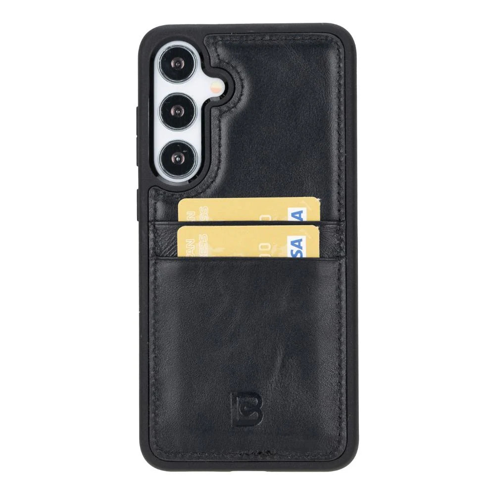 Flex Cover Leather Samsung Galaxy S25 Case With Card Holder