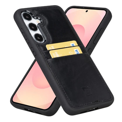 Flex Cover Leather Samsung Galaxy S25 Case With Card Holder