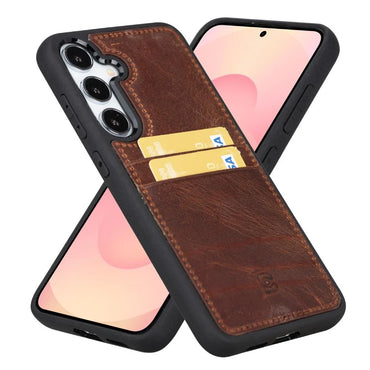 Flex Cover Leather Samsung Galaxy S25 Case With Card Holder
