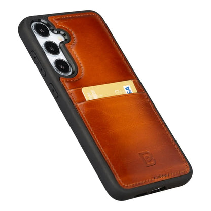 Flex Cover Leather Samsung Galaxy S25 Case With Card Holder