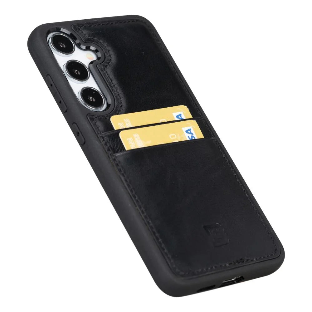 Flex Cover Leather Samsung Galaxy S25 Case With Card Holder