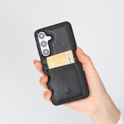 Flex Cover Leather Samsung Galaxy S25 Case With Card Holder