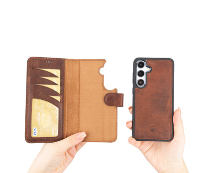 Magic Samsung Galaxy S24 Detachable Leather Wallet Case