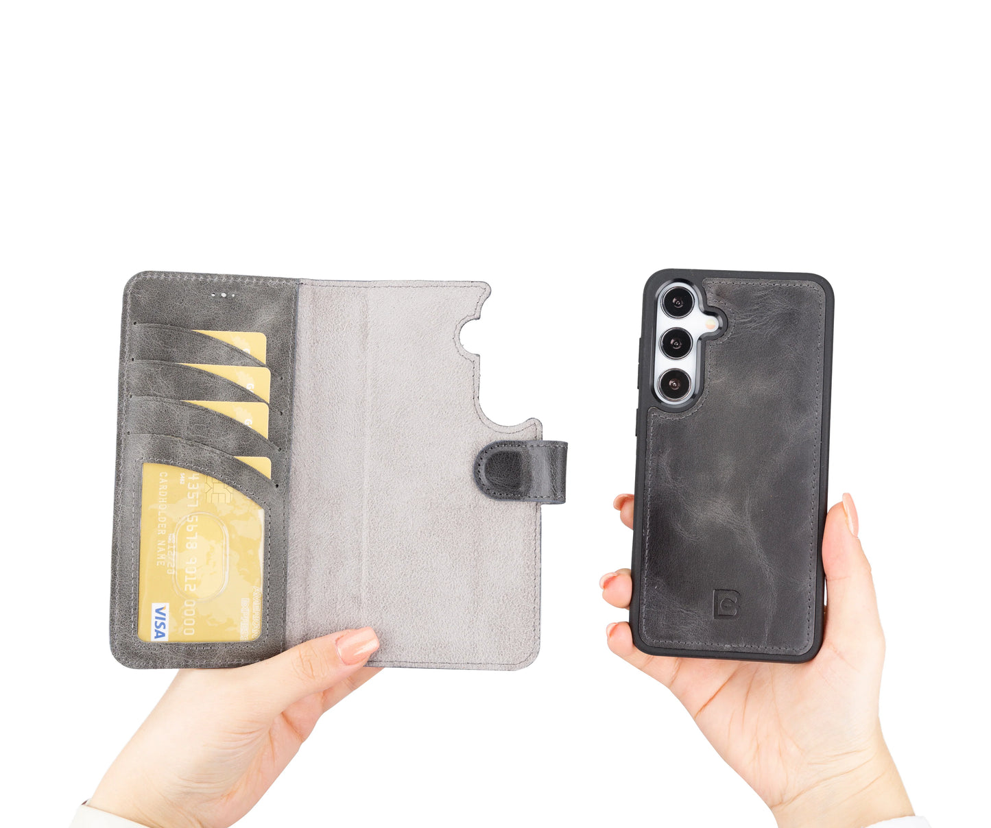Magic Samsung Galaxy S24 Detachable Leather Wallet Case