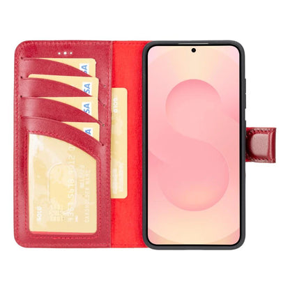 Magic Samsung Galaxy S25 Plus Leather Detachable Wallet Case