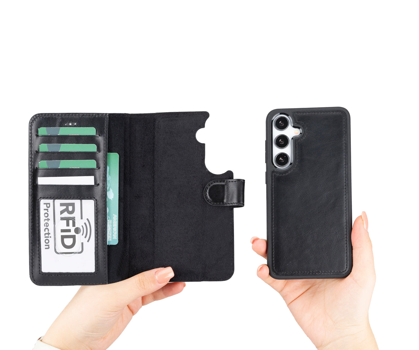 Magic Samsung Galaxy S24 Leather Detachable Wallet Case