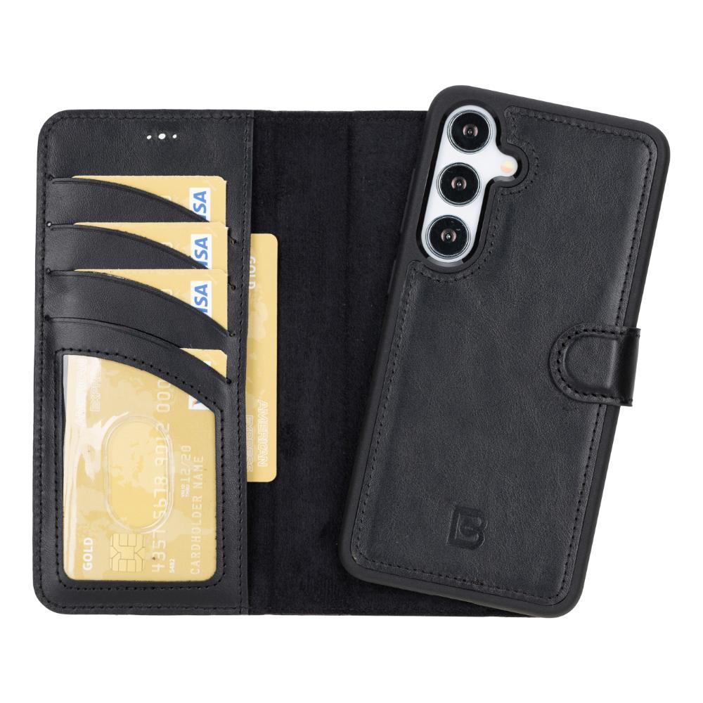 Magic Samsung Galaxy S25 Plus Leather Detachable Wallet Case