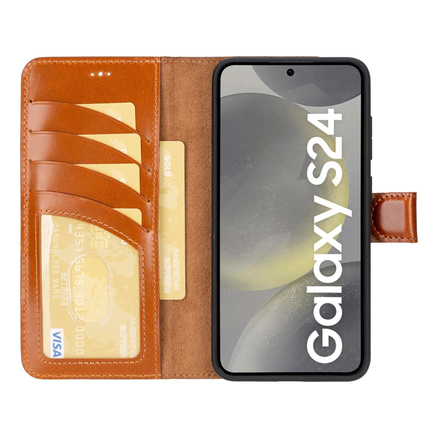 Magic Samsung Galaxy S24 Detachable Leather Wallet Case