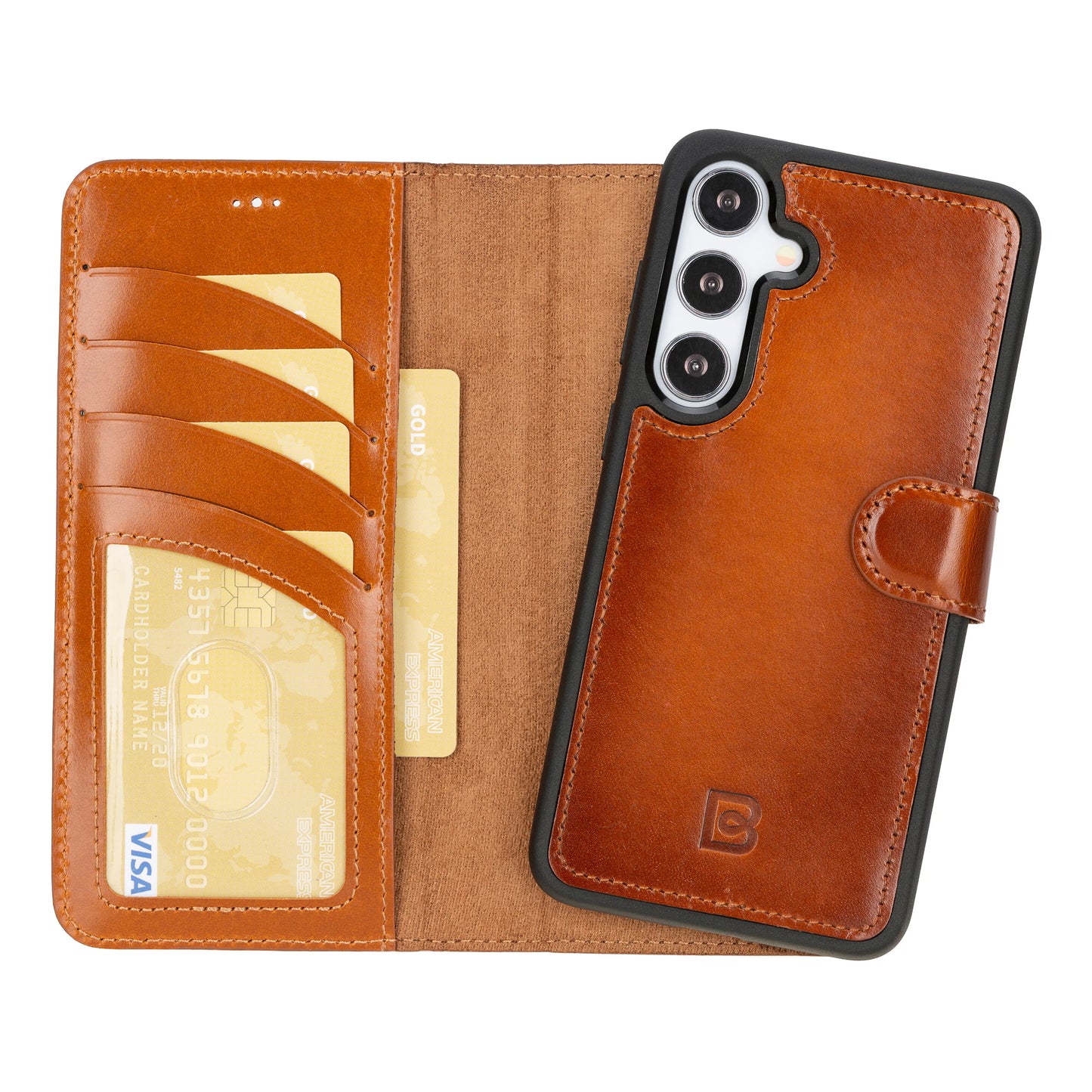 Magic Samsung Galaxy S24 Ultra Detachable Leather Wallet Case