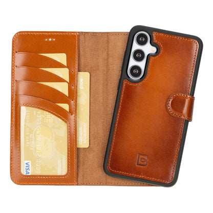 Magic Samsung Galaxy S24 Plus Detachable Leather Wallet Case