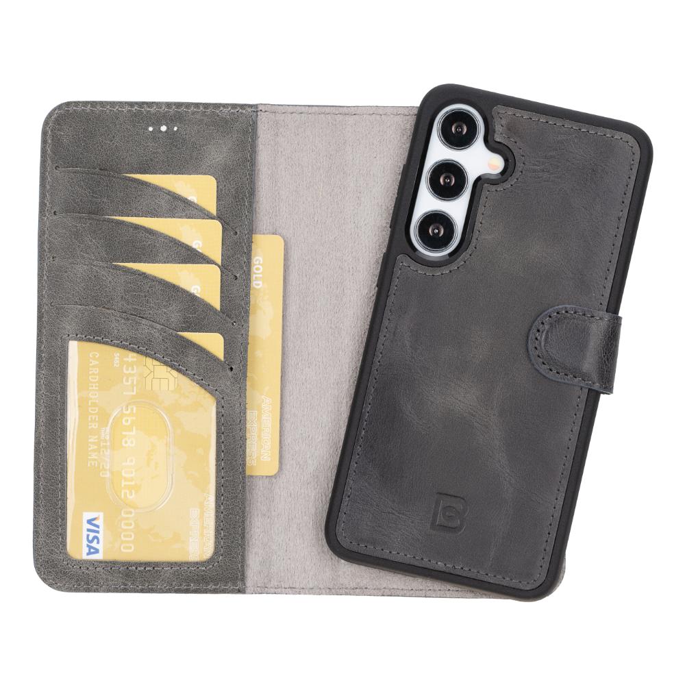 Magic Samsung Galaxy S25 Leather Detachable Wallet Case