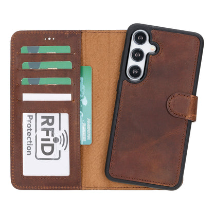 Magic Samsung Galaxy S24 Leather Detachable Wallet Case