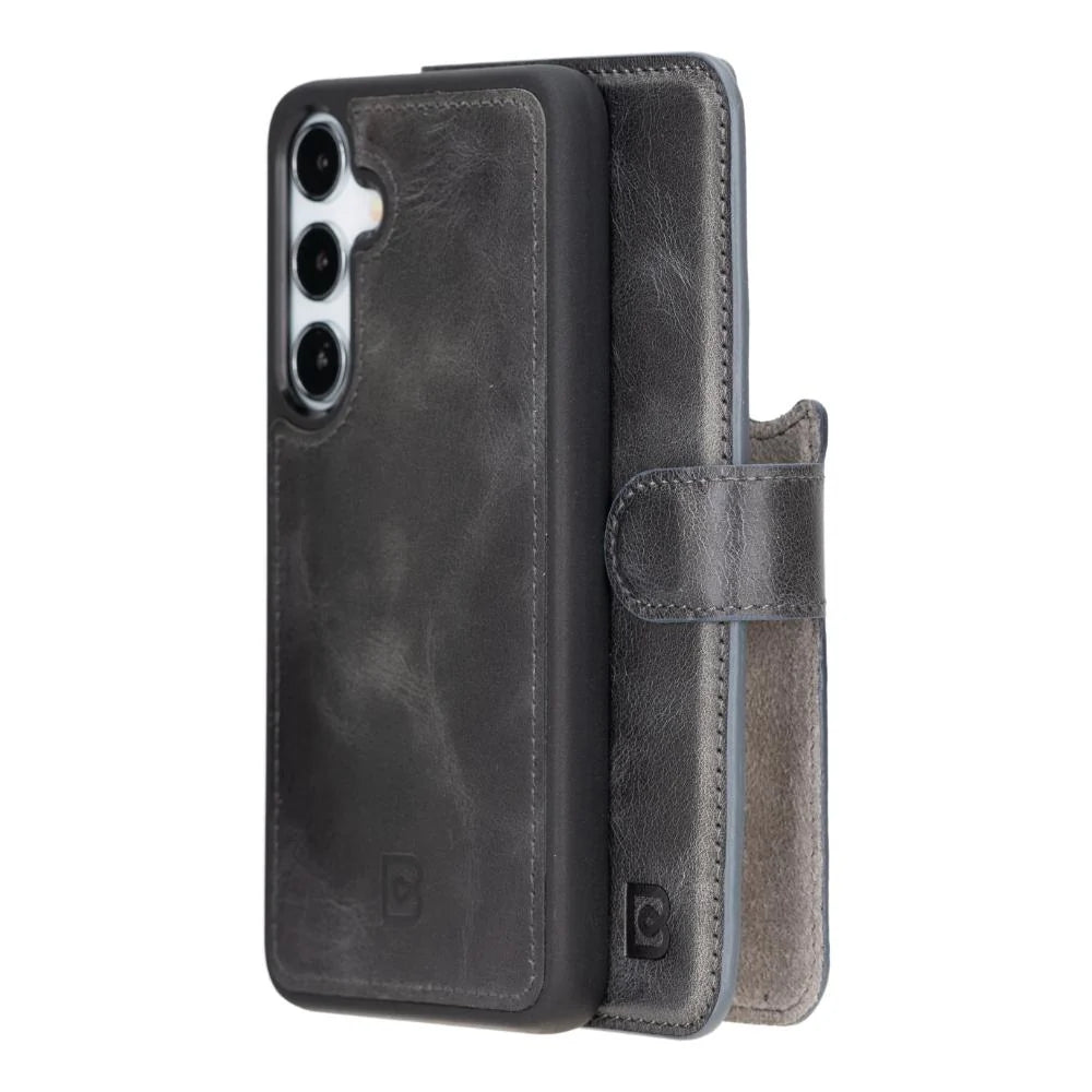 Magic Samsung Galaxy S25 Plus Leather Detachable Wallet Case