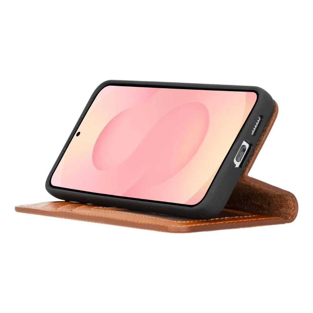 Magic Samsung Galaxy S25 Leather Detachable Wallet Case