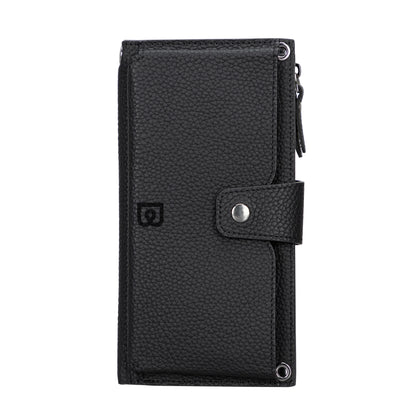 Nexora Strap Leather Crossbody Wallet