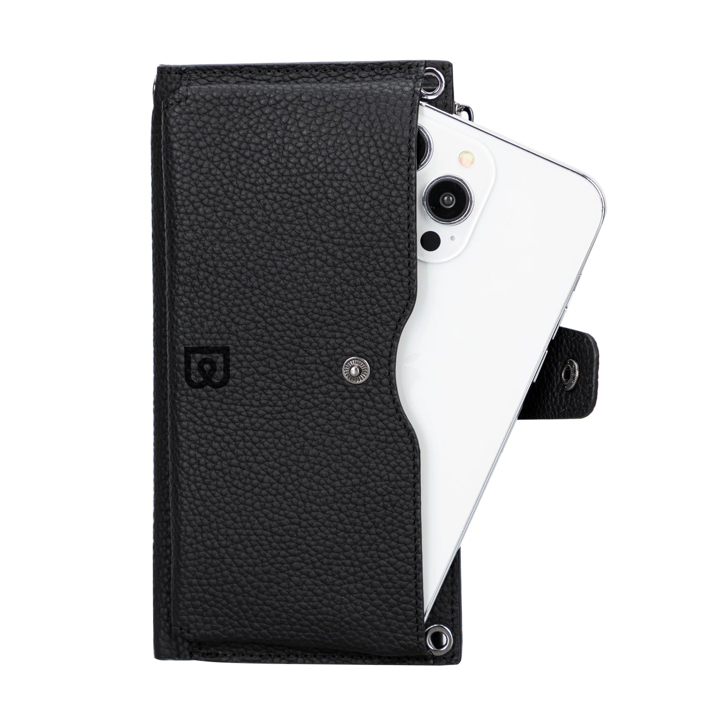 Nexora Strap Leather Crossbody Wallet
