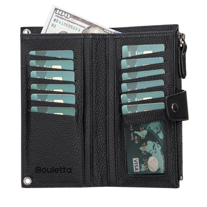 Nexora Strap Leather Crossbody Wallet