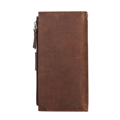 Nexora Strap Leather Crossbody Wallet