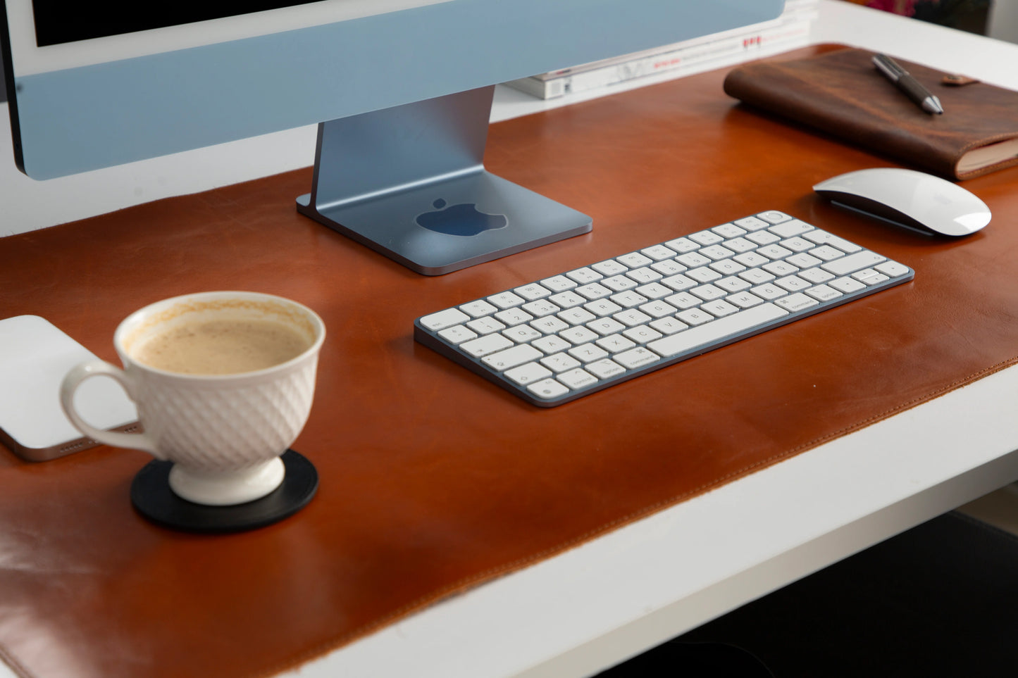Single Layer Leather Desk Mat Large Size