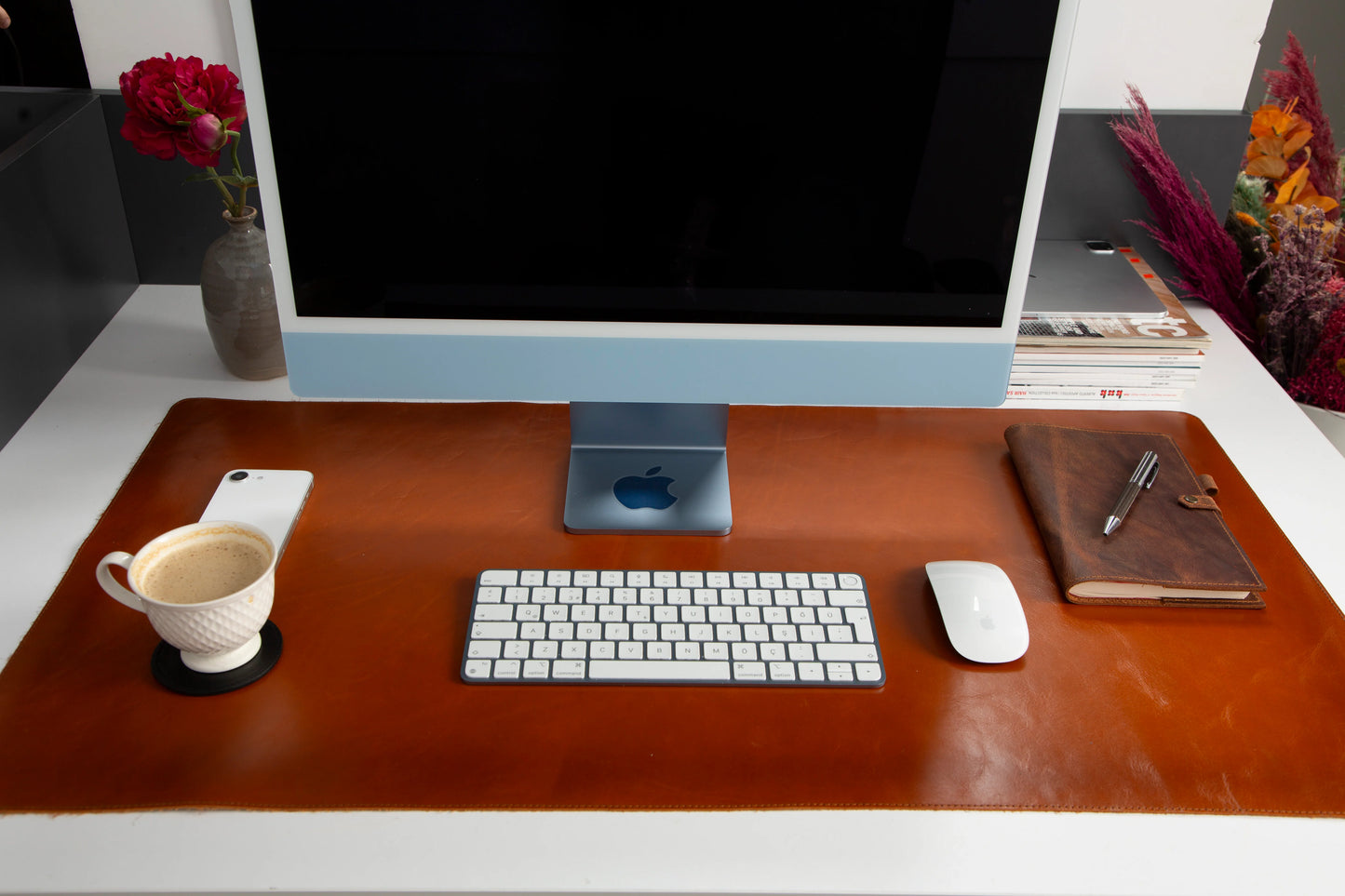 Single Layer Leather Desk Mat Large Size