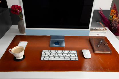 Single Layer Leather Desk Mat Large Size