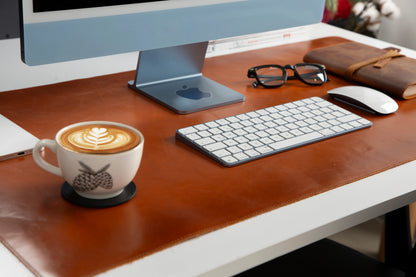 Single Layer Leather Desk Mat Large Size