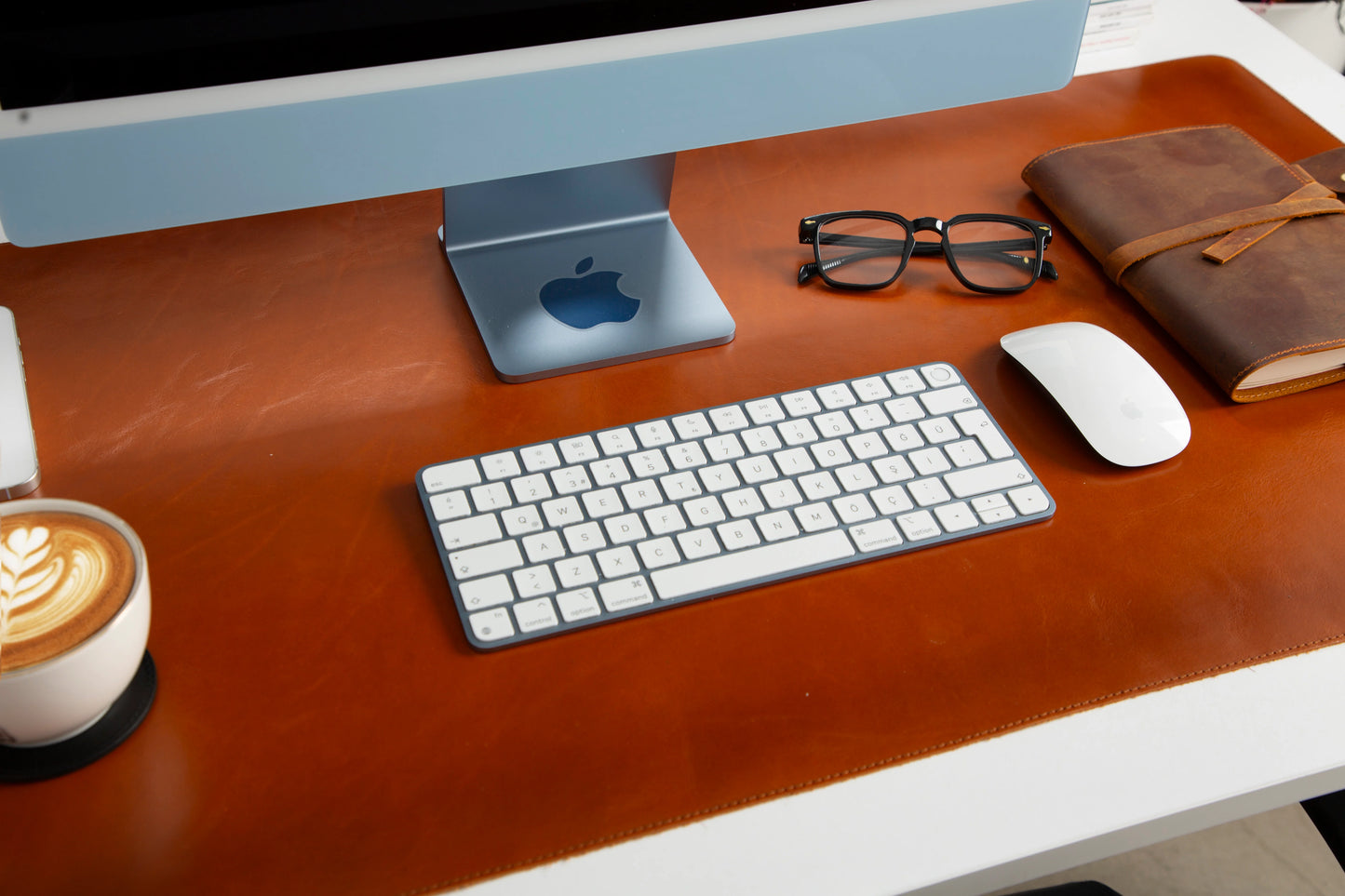 Single Layer Leather Desk Mat Large Size