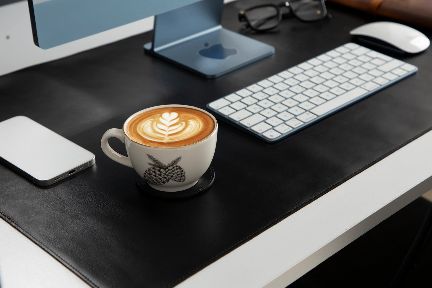 Single Layer Leather Desk Mat Large Size