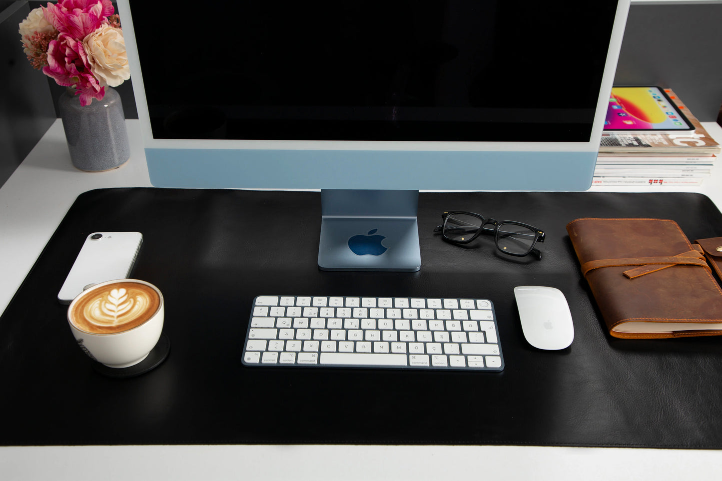 Single Layer Leather Desk Mat Large Size