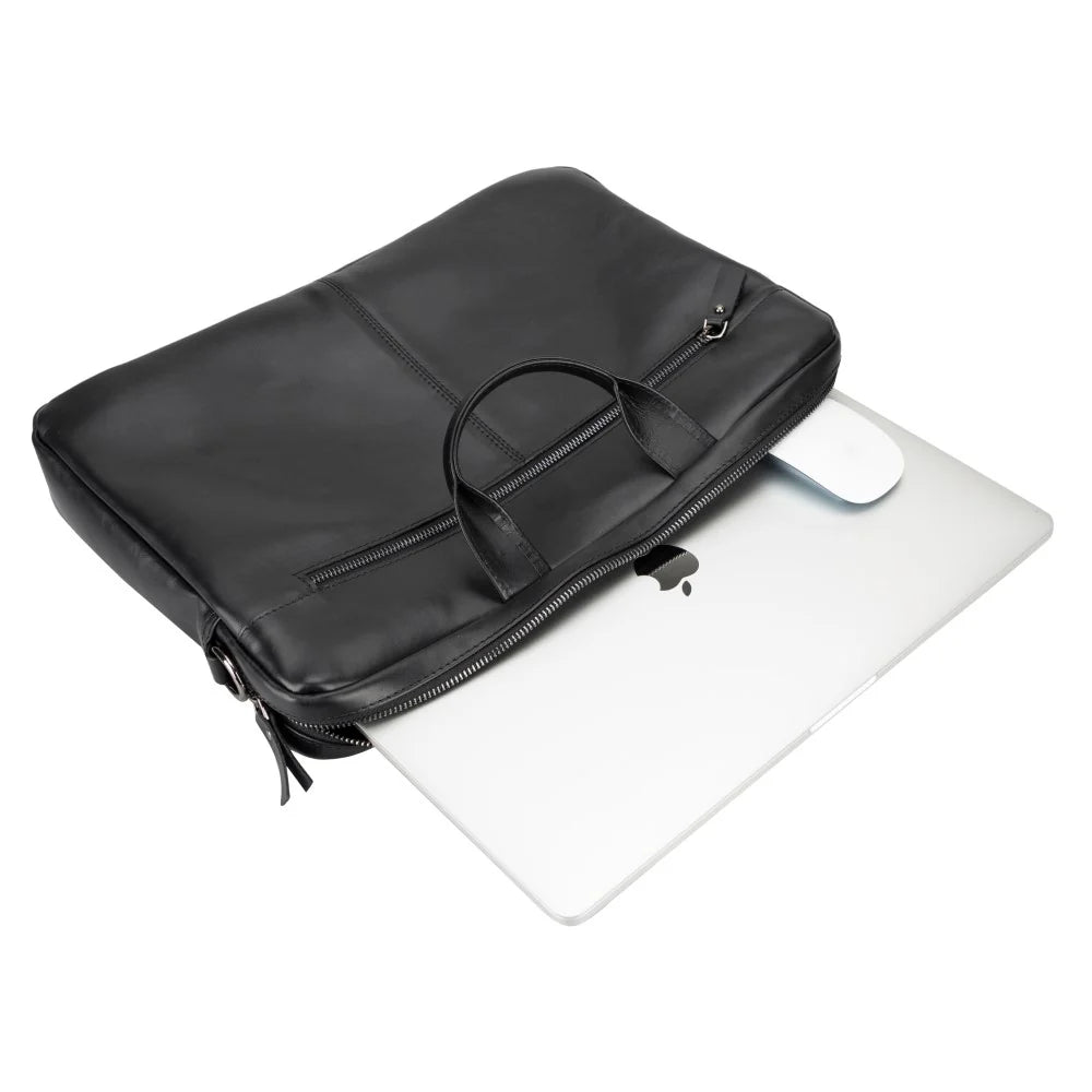 Apollo Leather Business Briefcase / Laptop Case 16"