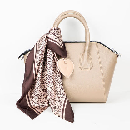 Heart Leather Bag Charm