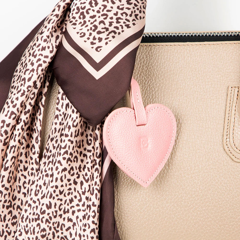 Heart Leather Bag Charm