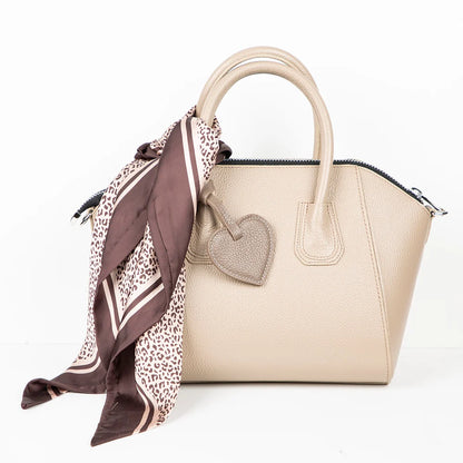 Heart Leather Bag Charm