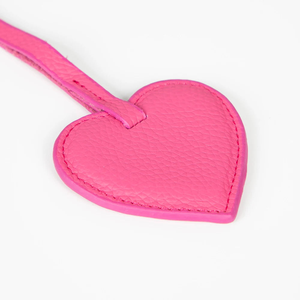 Heart Leather Bag Charm