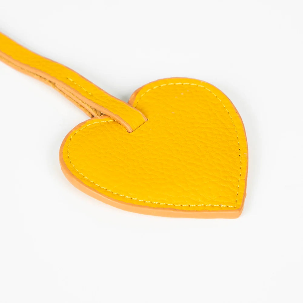 Heart Leather Bag Charm
