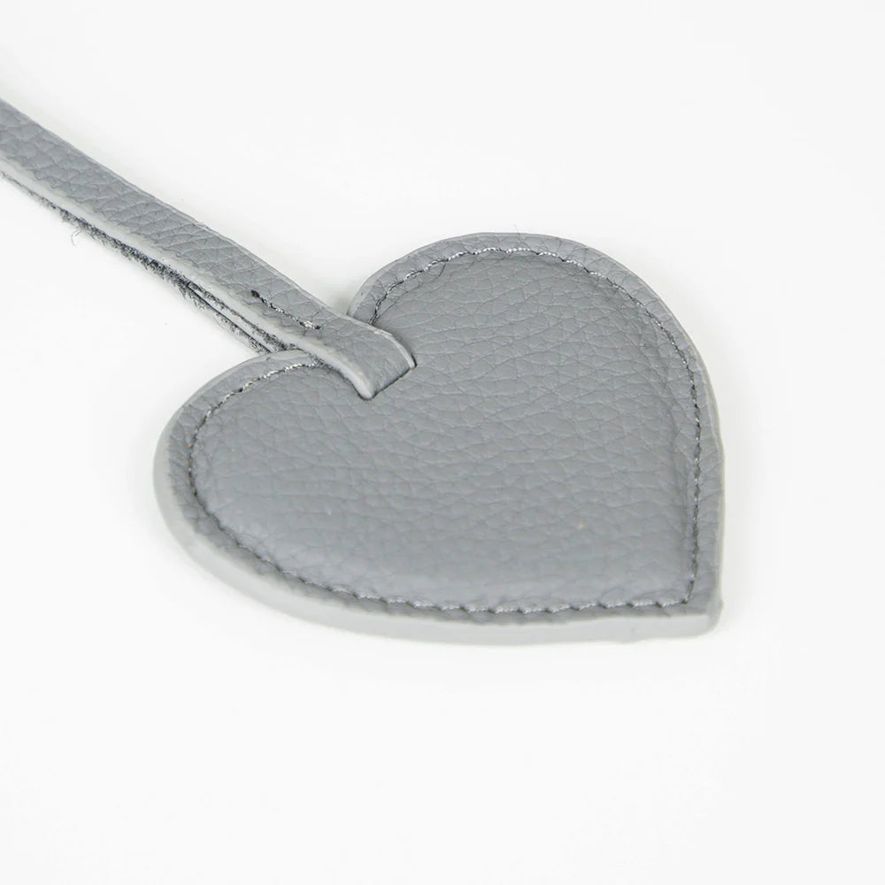 Heart Leather Bag Charm