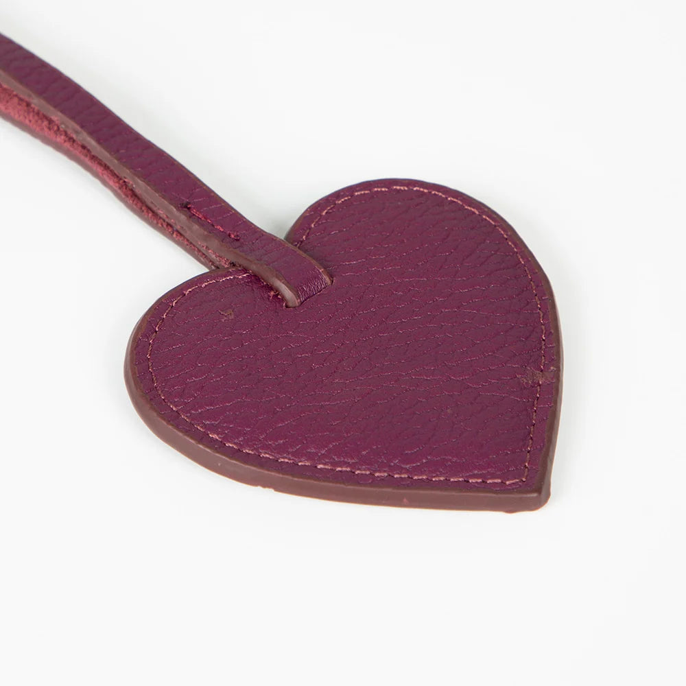 Heart Leather Bag Charm
