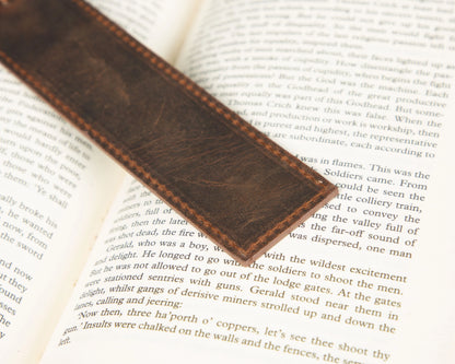 Markora Stitched Leather Bookmark