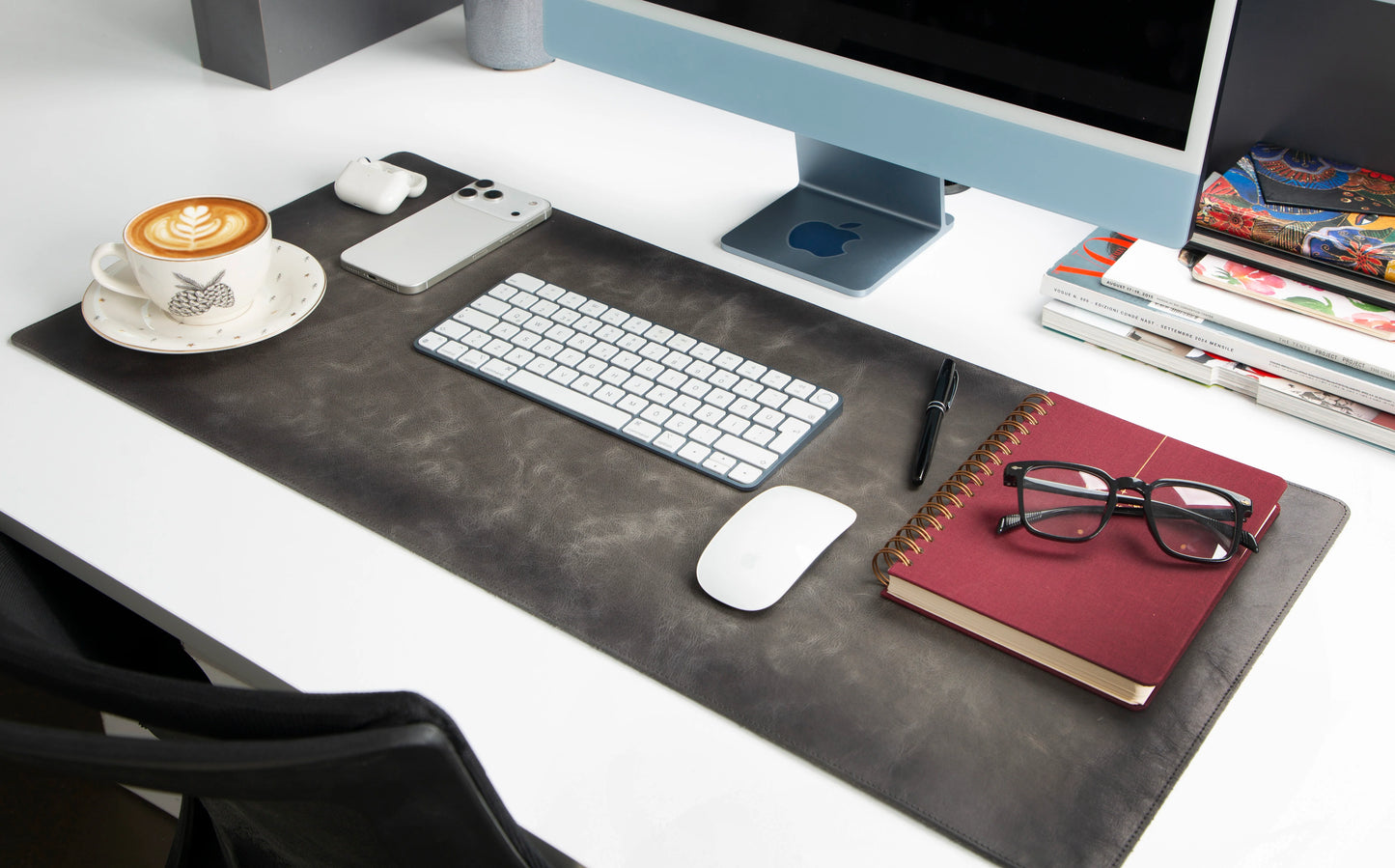 Single Layer Leather Desk Mat Medium Size
