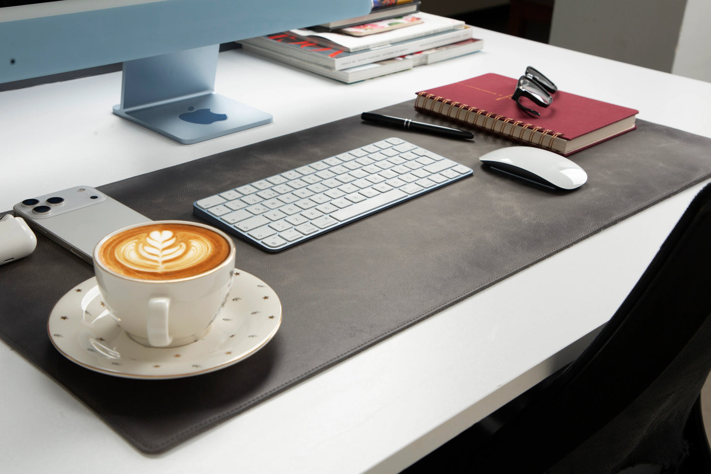 Single Layer Leather Desk Mat Medium Size