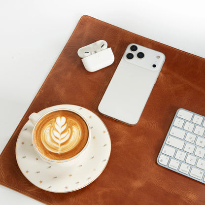 Single Layer Leather Desk Mat Medium Size