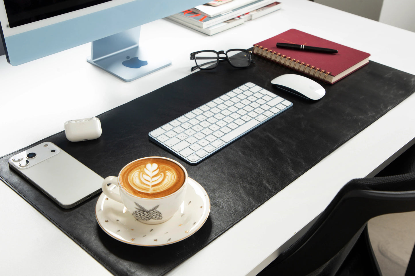 Single Layer Leather Desk Mat Medium Size